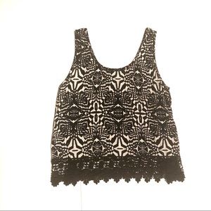 Patrons of peace black white tank medium